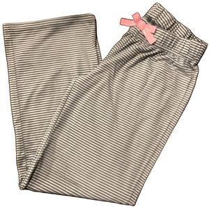 SO grey & white striped pajama pants